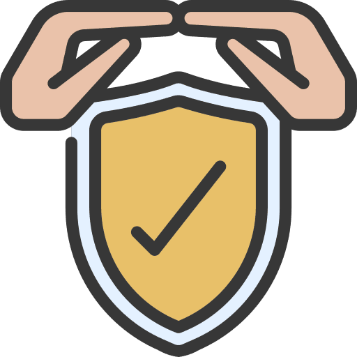 Protection protection hands life insurance icon