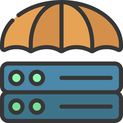 Data protection networking data security ui icon