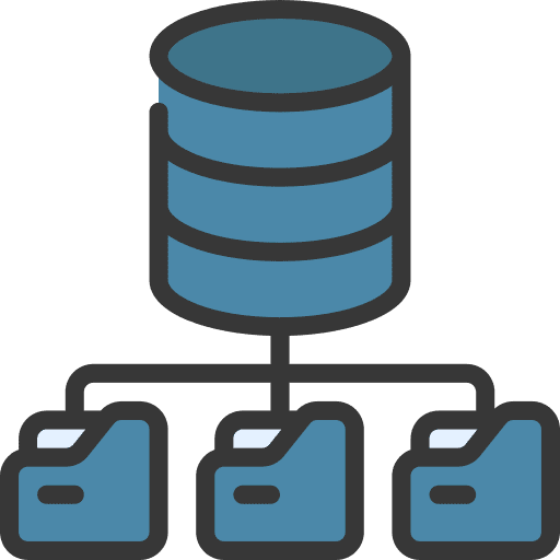 Folder network web hosting folder network server icon