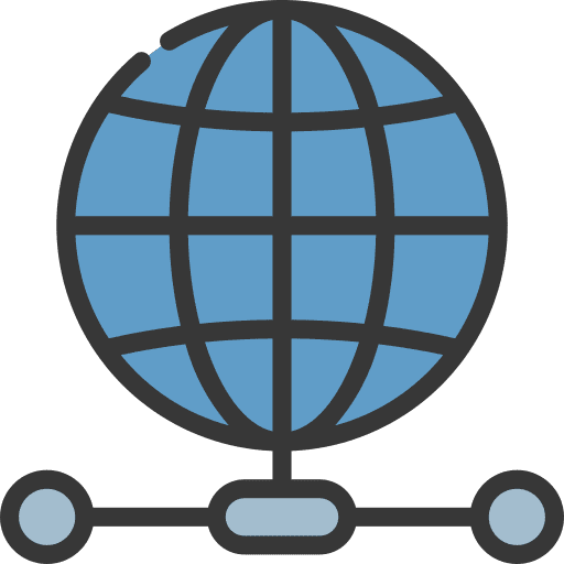 Network connection seo and web worldwide internet icon