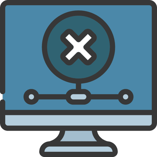 No connection monitor computer networking icon