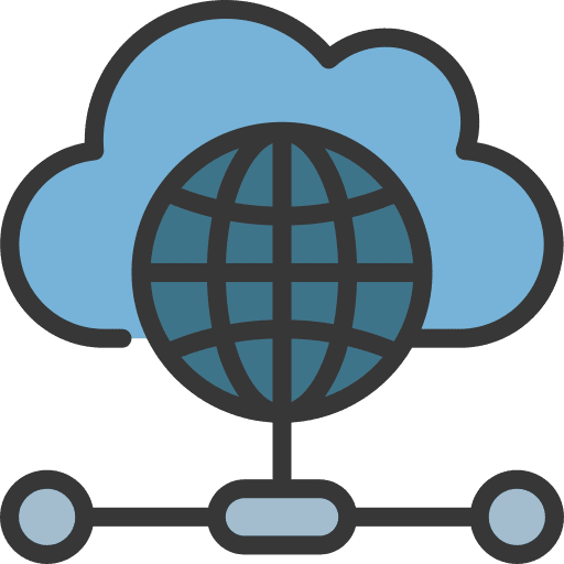 Cloud computing cloud storage cloud computing networking icon