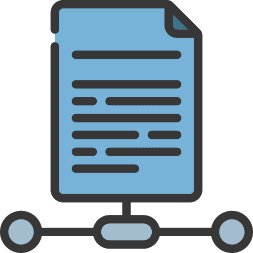 Document file sharing archives files and folders internet icon