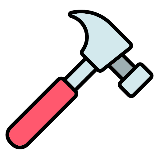 Hammer construction and tools hammer equipment icon