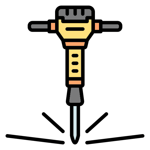 Jackhammer tool jackhammer hammer icon