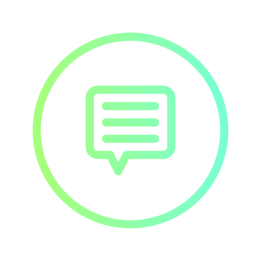 Chat speech bubble communications text message icon