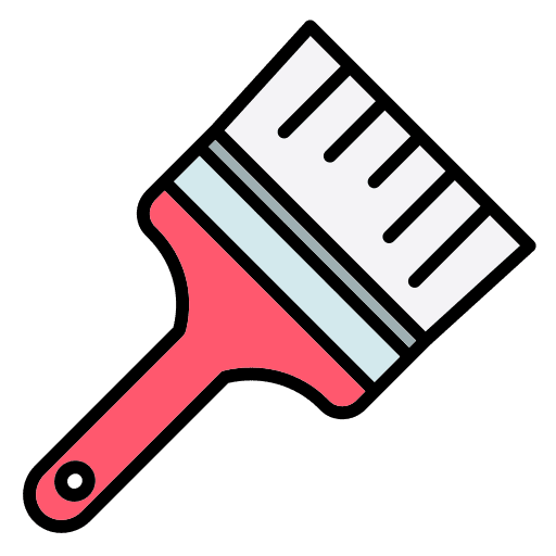 Paint brush construction repair construction and tools icon Paint brush construction repair construction and tools icon