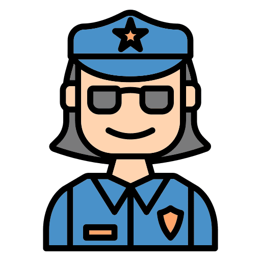 Policewoman professions and jobs profession officer icon Policewoman professions and jobs profession officer icon