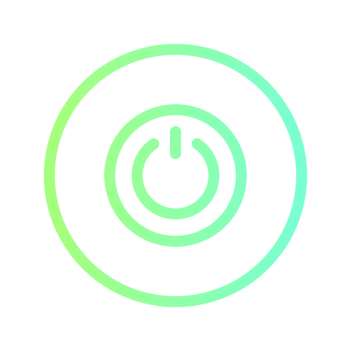 Turn off power off power button switch on icon