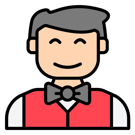 Waiter user waiter food tray icon Waiter user waiter food tray icon