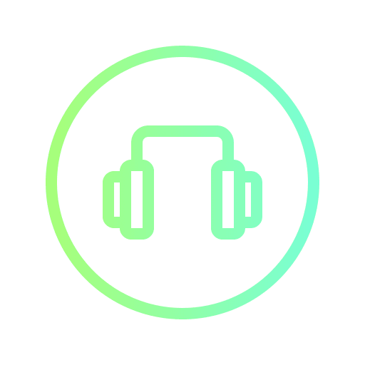 Earphone headset music earphones audio headset icon