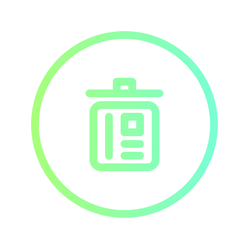 Garbage rubbish garbage bin ui icon
