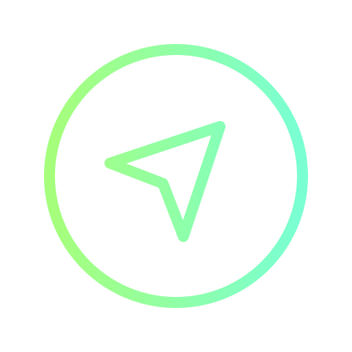 Gps cursor interface technology icon