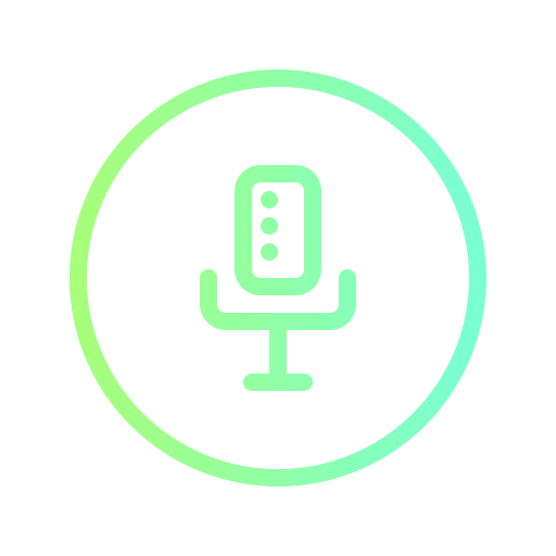 Microphone voice recording microphone sound icon