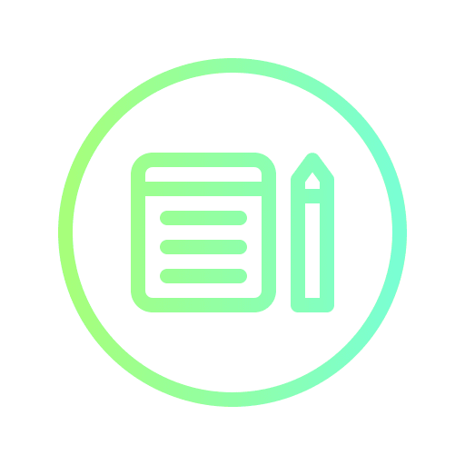 Notes lecture pencil planning icon