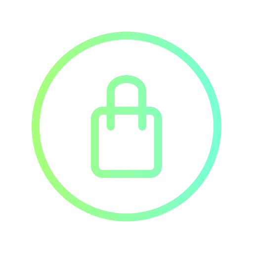 Shopping bag application symbol user interface icon