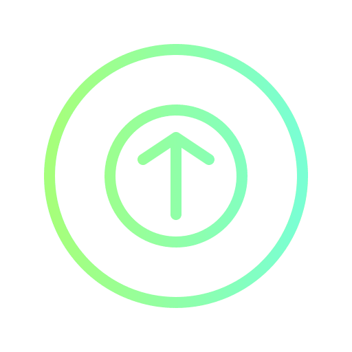 Up arrow uploading direction multimedia option icon