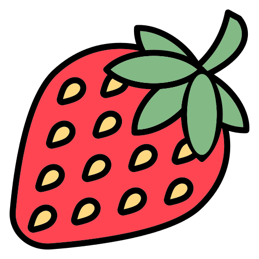Strawberry healthy food food diet icon