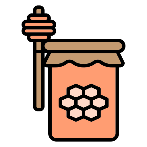 Honey sweet healthy food and restaurant icon Honey sweet healthy food and restaurant icon