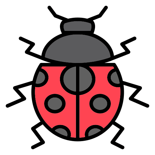Ladybug entomology bug garden icon Ladybug entomology bug garden icon