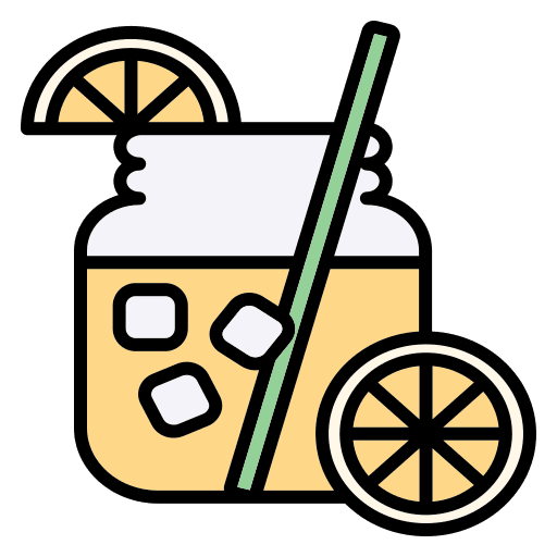 Lemonade drink straw food and restaurant icon Lemonade drink straw food and restaurant icon