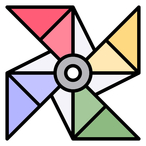 Pinwheel pinwheel kid and baby toy icon