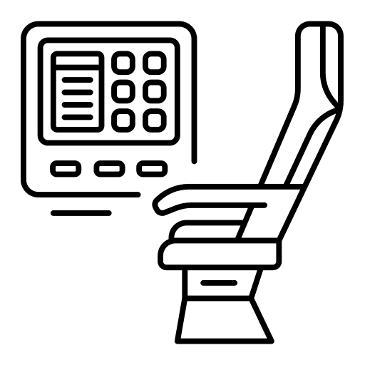 Plane seats airplane airplane flight transportation icon