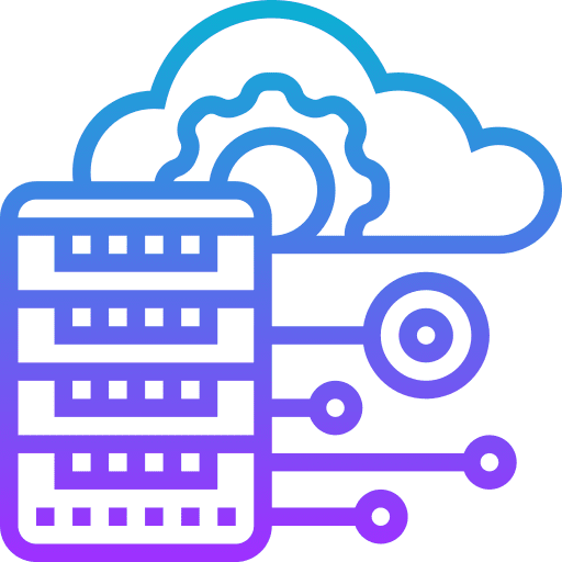 Cloud server miscellaneous big data computer icon Cloud server miscellaneous big data computer icon