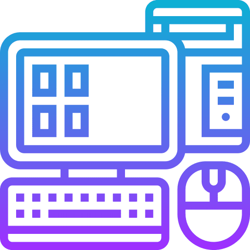 Computer monitor gadget technology icon