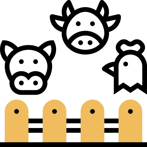 Animal pork cattle animals icon