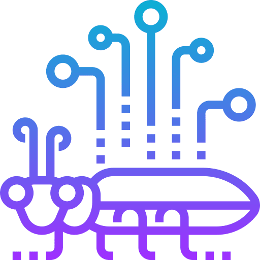 Bug computer bug virus icon Bug computer bug virus icon