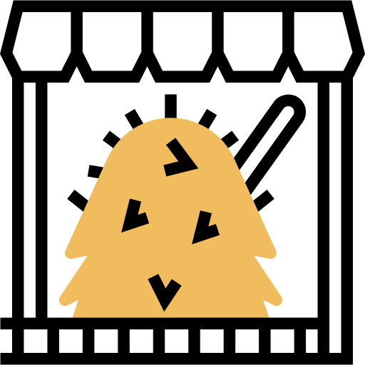 Haystack farming wheelbarrow hay icon Haystack farming wheelbarrow hay icon