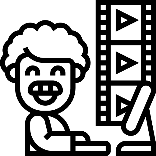 Film editing film editing professions and jobs film roll icon