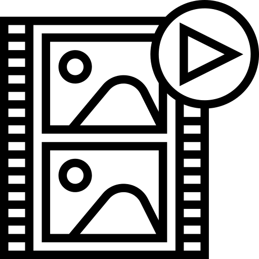 Frame cinema multimedia entertainment icon