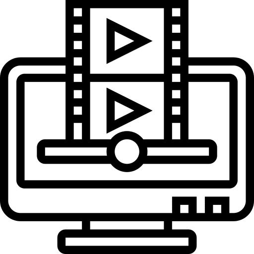 Screen screen monitor video editing icon