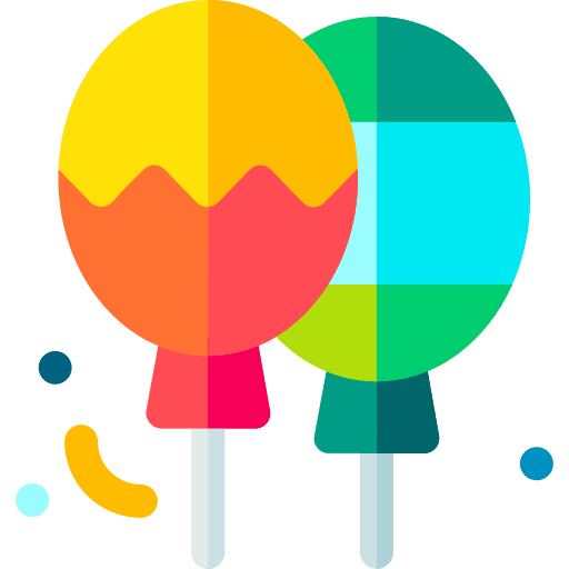 Balloons entertainment festa junina celebration icon Balloons entertainment festa junina celebration icon