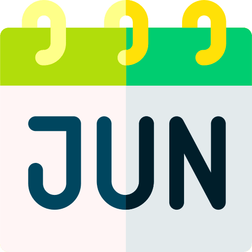 Calendar festa junina june month icon
