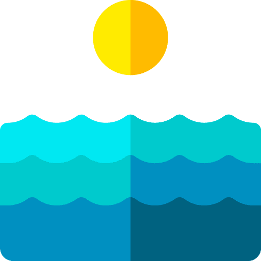 Sea sea travel beach icon