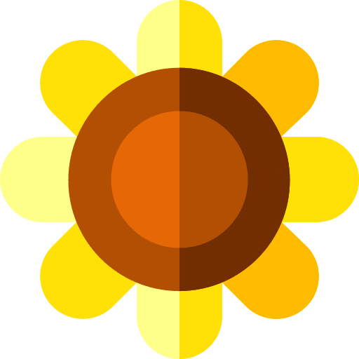 Sunflower nature botanical petals icon Sunflower nature botanical petals icon