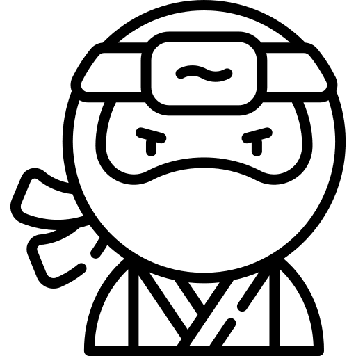 Ninja people ninja man icon