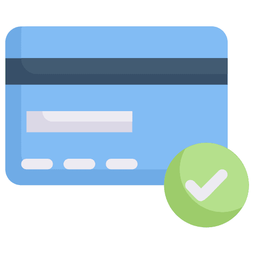 Credit card payment accept approve business and finance icon