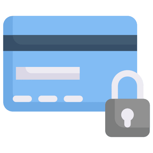 Credit card security payment method password icon Credit card security payment method password icon