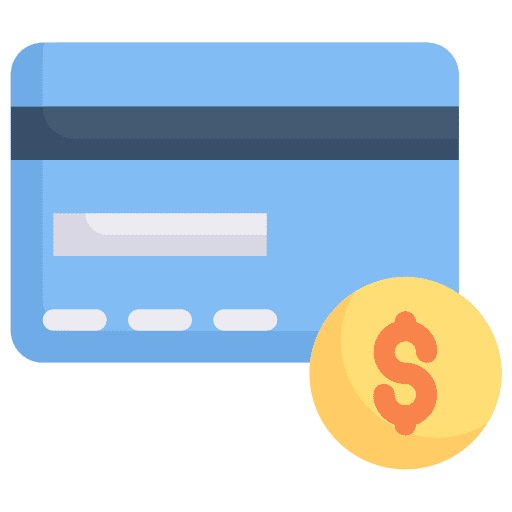 Money card debit card business and finance credit card icon