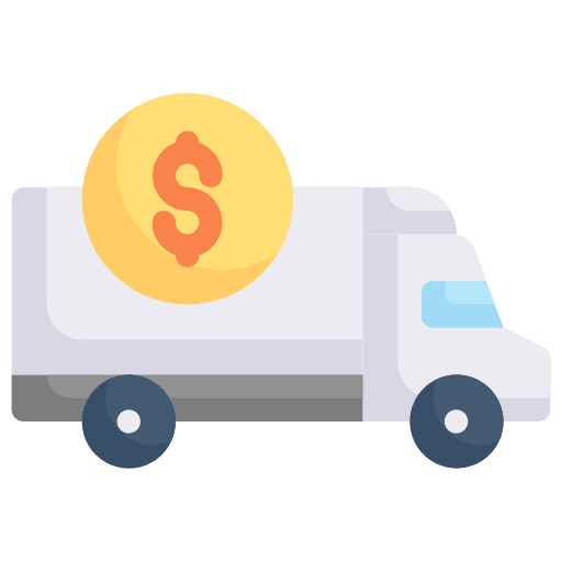 Money transport business and finance dollars transportation icon Money transport business and finance dollars transportation icon