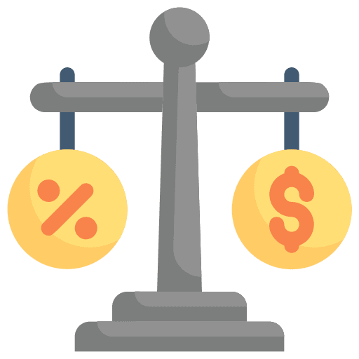 Balance judge dollar balance icon Balance judge dollar balance icon