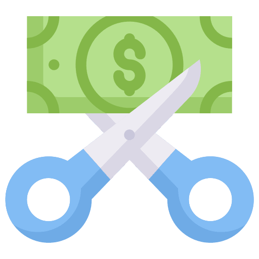 Cut money currency money cut money icon Cut money currency money cut money icon
