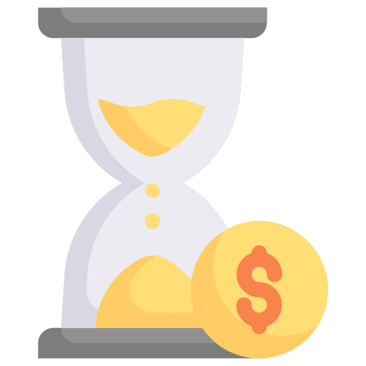 Hourglass dollar business and finance hourglass icon Hourglass dollar business and finance hourglass icon