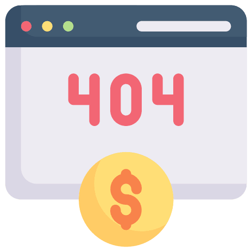 Page not found seo and web programming browser icon Page not found seo and web programming browser icon