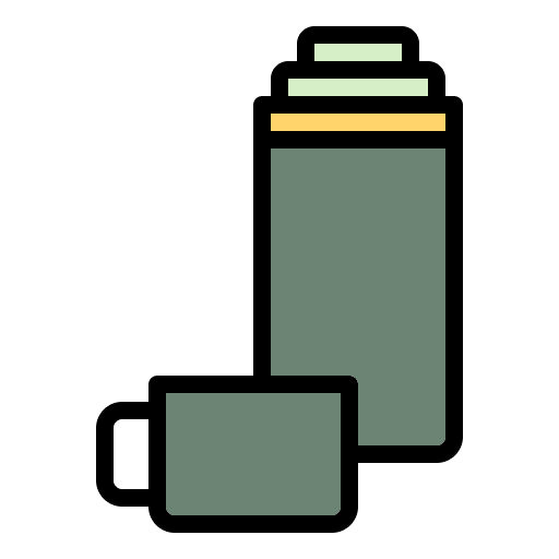 Thermos vacation camp journey icon