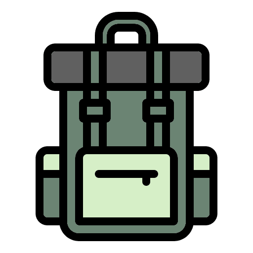 Bag camp bag adventure icon Bag camp bag adventure icon